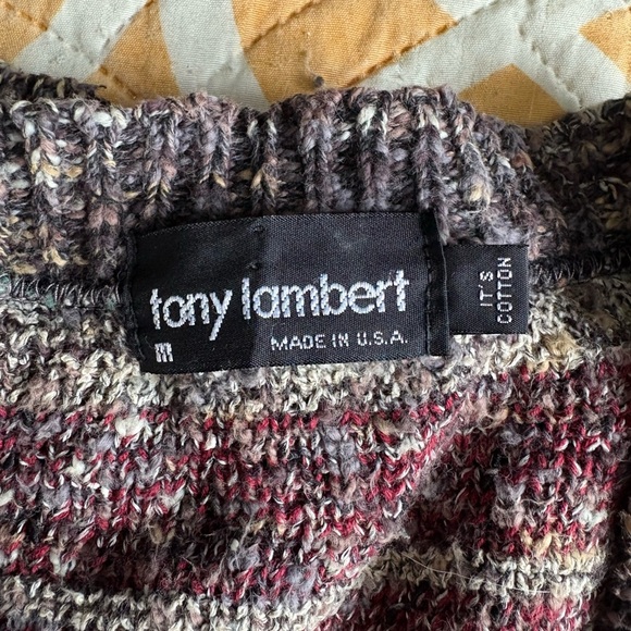 Vintage Men’s Tony Lambert Sweater Vest Size M - Picture 6 of 7